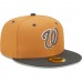 Washington Nationals Men's New Era Brown/Charcoal Two-Tone Color Pack 59FIFTY Fitted Hat