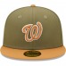 Washington Nationals Men's New Era Olive/Brown Two-Tone Color Pack 59FIFTY Fitted Hat