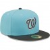 Washington Nationals Men's New Era Light Blue/Charcoal Two-Tone Color Pack 59FIFTY Fitted Hat