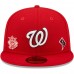 Washington Nationals Men's New Era Red Identity 59FIFTY Fitted Hat