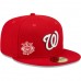 Washington Nationals Men's New Era Red Identity 59FIFTY Fitted Hat