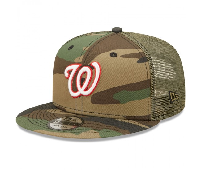 Washington Nationals Men's New Era Camo Trucker 9FIFTY Snapback Hat