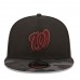 Washington Nationals Men's New Era Black Camo Vize 9FIFTY Snapback Hat