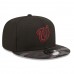 Washington Nationals Men's New Era Black Camo Vize 9FIFTY Snapback Hat