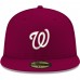 Washington Nationals Men's New Era Cardinal Logo 59FIFTY Fitted Hat