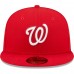 Washington Nationals Men's New Era Red Logo 59FIFTY Fitted Hat