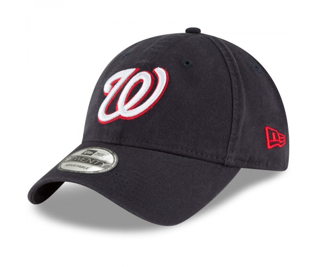 Washington Nationals Men's New Era Navy Fashion Core Classic 9TWENTY Adjustable Hat