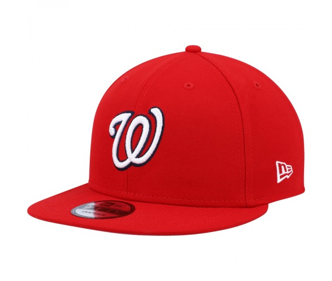 Washington Nationals Men's New Era Red Primary Logo 9FIFTY Snapback Hatat