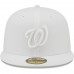 Washington Nationals Men's New Era White on White 59FIFTY Fitted Hat