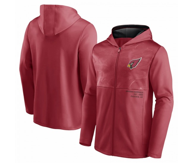 Arizona Cardinals Men's Fanatics Branded Cardinal Defender Full-Zip Hoodie Jacket