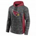 Arizona Cardinals Men's Fanatics Branded Heathered Charcoal/Cardinal Instant Replay Pullover Hoodie