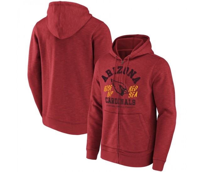 Arizona Cardinals Men's NFL x Darius Rucker Collection by Fanatics Cardinal Slub Full-Zip Hoodie