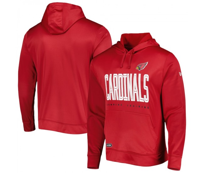 Arizona Cardinals Men's New Era Cardinal Combine Authentic Huddle Up Pullover Hoodie