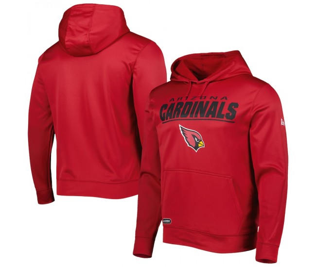 Arizona Cardinals Men's New Era Cardinal Combine Authentic Stated Logo Pullover Hoodie