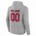 Arizona Cardinals Men's Fanatics Branded Heathered Gray Team Authentic Custom Pullover Hoodie