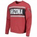 Arizona Cardinals Men's '47 Heathered Cardinal Bypass Tribeca Pullover Sweatshirt