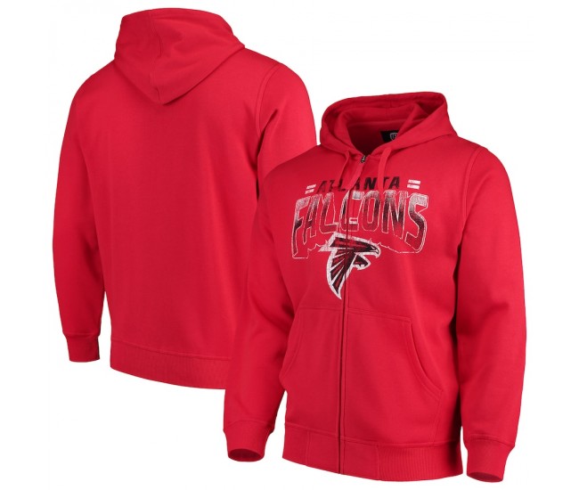 Atlanta Falcons Men's G-III Sports by Carl Banks Red Perfect Season Full-Zip Hoodie