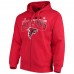 Atlanta Falcons Men's G-III Sports by Carl Banks Red Perfect Season Full-Zip Hoodie