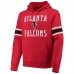 Atlanta Falcons Men's  '47 Red Double Block Throwback Pullover Hoodie