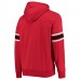 Atlanta Falcons Men's  '47 Red Double Block Throwback Pullover Hoodie