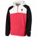 Atlanta Falcons Men's  New Era Red/White Gametime Quarter-Zip Raglan Hoodie Jacket