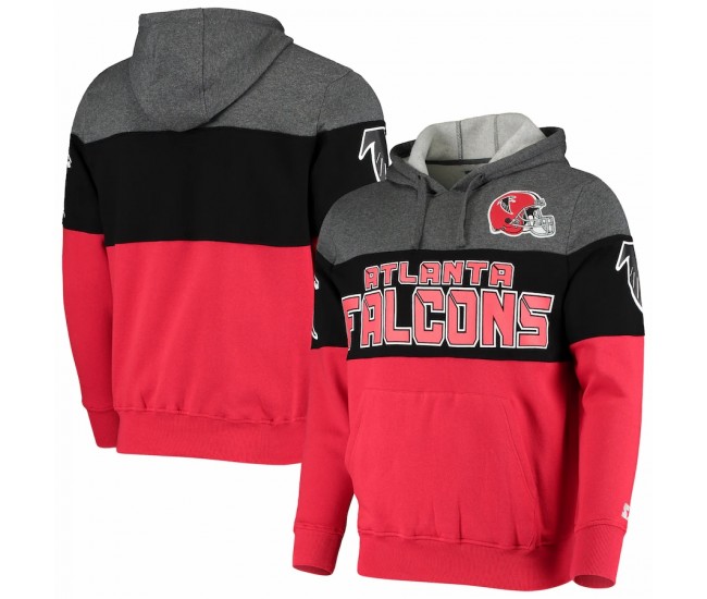 Atlanta Falcons Men's Starter Gray/Black Extreme Fireballer Throwback Pullover Hoodie