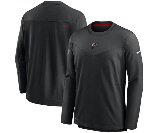 Atlanta Falcons Men's Nike Black Sideline Team Performance Pullover Sweatshirt