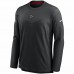 Atlanta Falcons Men's Nike Black Sideline Team Performance Pullover Sweatshirt