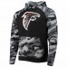 Atlanta Falcons Men's FOCO Black Camo Raglan Pullover Hoodie