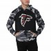 Atlanta Falcons Men's FOCO Black Camo Raglan Pullover Hoodie