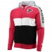 Atlanta Falcons Men's Starter Red/Black Playoffs Color Block Full-Zip Hoodie