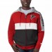 Atlanta Falcons Men's Starter Red/Black Playoffs Color Block Full-Zip Hoodie