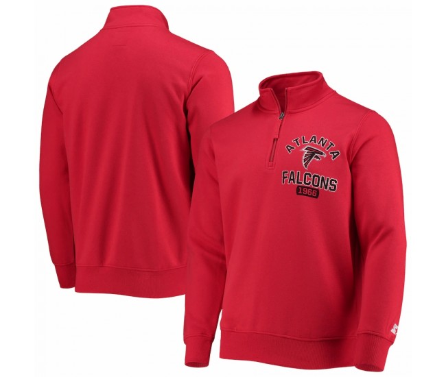 Atlanta Falcons Men's Starter Red Heisman Quarter-Zip Jacket