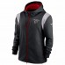 Atlanta Falcons Men's Nike Black Performance Sideline Lockup Full-Zip Hoodie