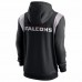 Atlanta Falcons Men's Nike Black Performance Sideline Lockup Full-Zip Hoodie