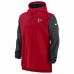 Atlanta Falcons Men's Nike Red/Black Sideline Player Quarter-Zip Hoodie