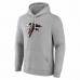 Atlanta Falcons Men's Fanatics Branded Heathered Gray Team Authentic Custom Pullover Hoodie