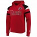 Atlanta Falcons Men's Starter Red Draft Fleece Raglan Pullover Hoodie