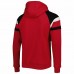 Atlanta Falcons Men's Starter Red Draft Fleece Raglan Pullover Hoodie