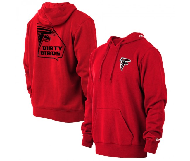 Atlanta Falcons Men's New Era Red Dirty Birds Pullover Hoodie