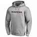 Baltimore Ravens Men's NFL Pro Line by Fanatics Branded Heather Gray Personalized Playmaker Pullover Hoodie