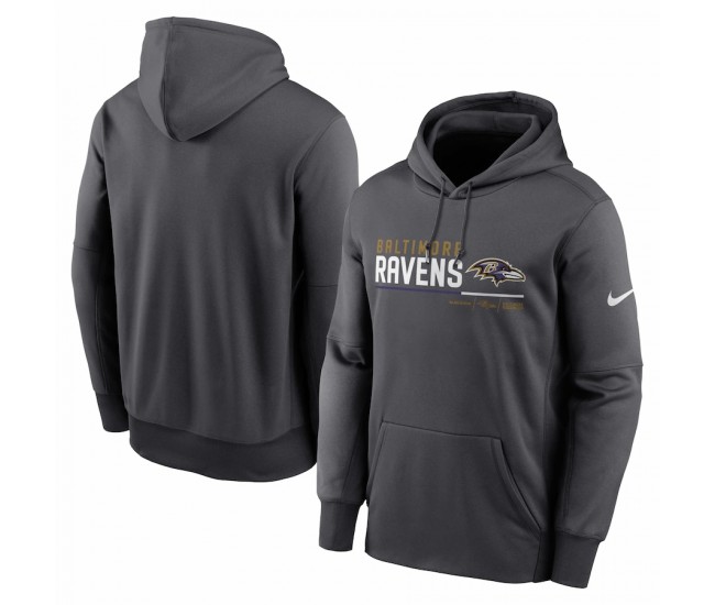 Baltimore Ravens Men's Nike Black Performance Sideline Lockup Full-Zip Hoodie