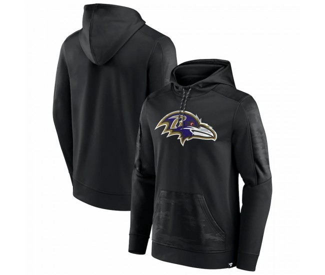 Baltimore Ravens Men's Fanatics Branded Black On The Ball Pullover Hoodie