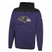 Baltimore Ravens Men's New Era Purple Combine Authentic Hard Hitter Pullover Hoodie