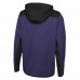 Baltimore Ravens Men's New Era Purple Combine Authentic Hard Hitter Pullover Hoodie