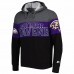 Baltimore Ravens Men'sStarter Heather Charcoal/Purple Extreme Pullover Hoodie