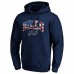 Buffalo Bills Men's Fanatics Branded Navy Banner Wave Fitted Pullover Hoodie