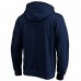 Buffalo Bills Men's Fanatics Branded Navy Banner Wave Fitted Pullover Hoodie