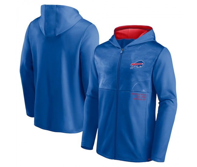 Buffalo Bills Men's Fanatics Branded Royal Defender Full-Zip Hoodie Jacket