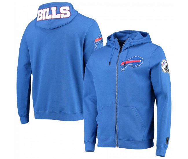 Buffalo Bills Men's Pro Standard Royal 4-Hit Full-Zip Hoodie